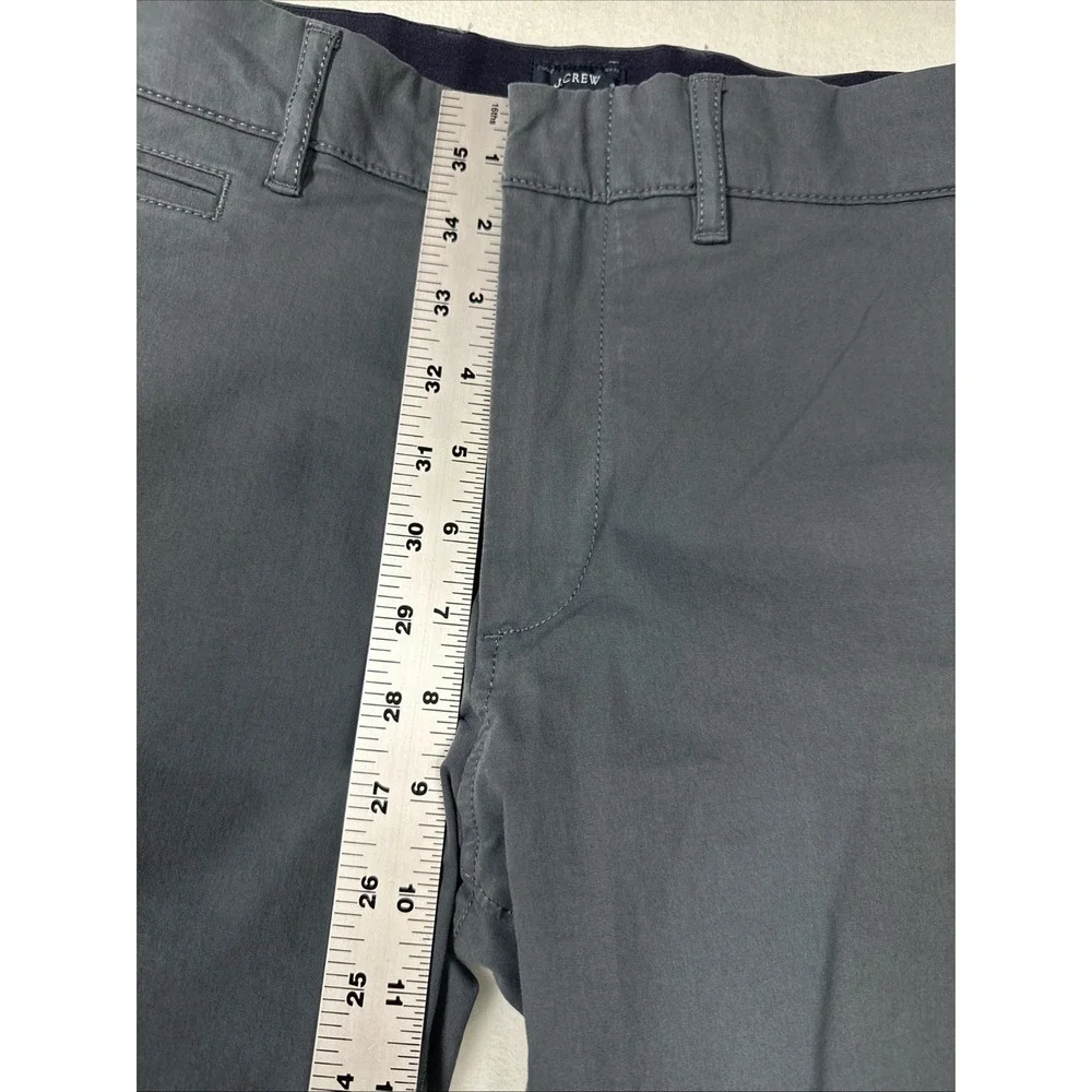 J.CREW 484 Slim Fit Tech Pant Chino Mens Sz 32x34 Gray Blue Cool Dry City Sporty